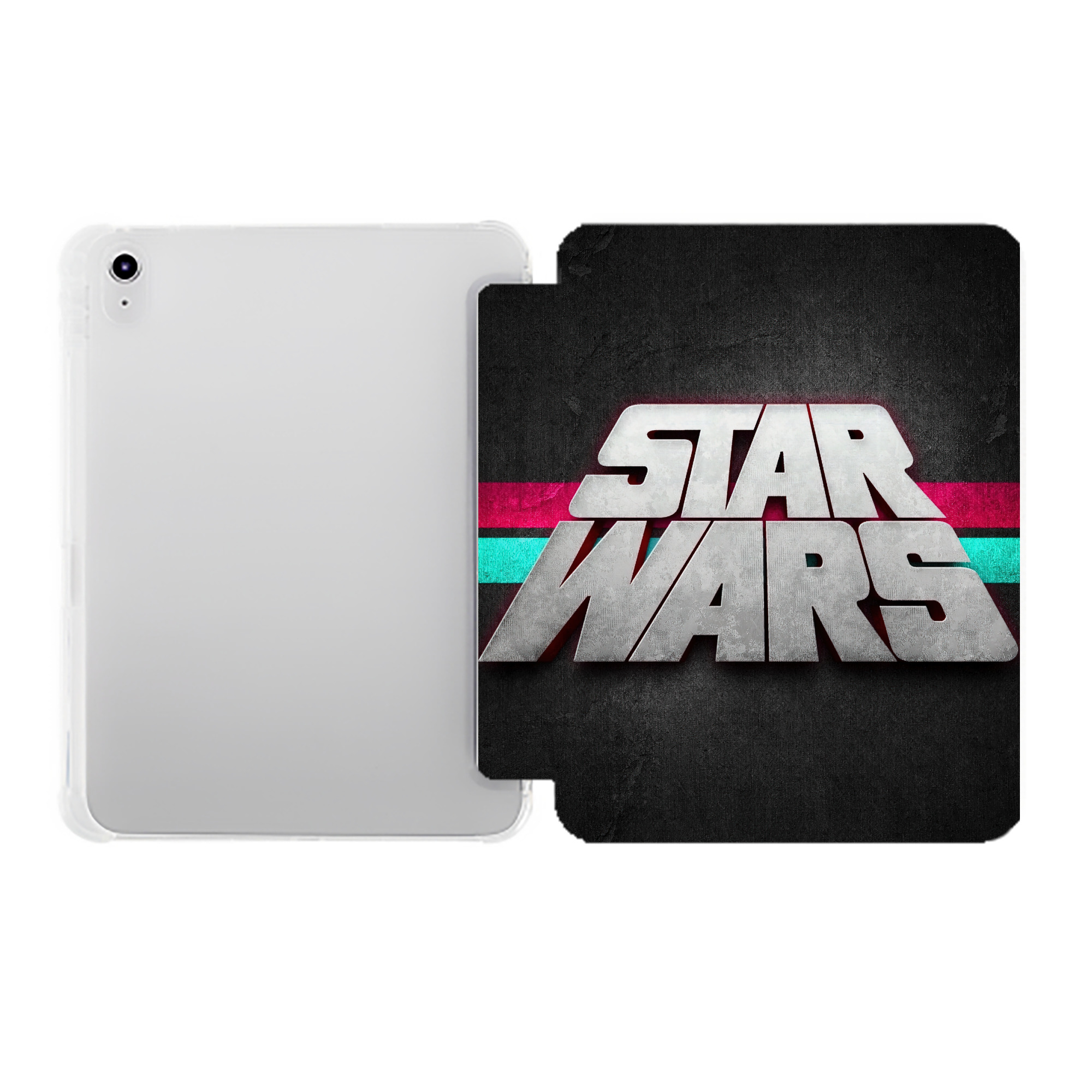 （画像用） スター・ウォーズ Star Wars IPad ケース ペン収納付き 三つ折りスタンド PUレザー×シリコン 対応機種9.5/10.5/10.9インチ